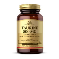 Таурин, Taurine 500 mg, Solgar, 250 капсул