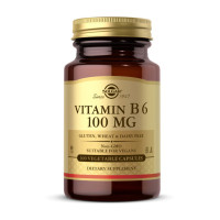 Витамины, Vitamin B6 100 mg, Solgar, 100 капсул