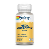 Добавка для здоров'я, Mega Quercetin 600 mg, Solaray, 60 капсул
