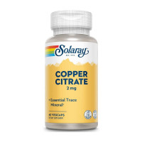 Вітаміни та мінерали, Copper Citrate 2 mg, Solaray, 60 капсул