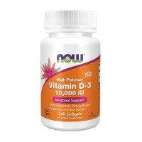 Вітаміни, Vitamin D-3 250 mcg (10,000 IU), NOW, 240 капсул