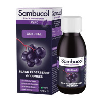 Добавка для здоров'я, Black Elderberry Liquid Original, Sambucol, 120 мл