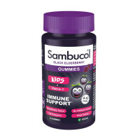 Добавка для здоровья, Kids Gummies + Vitamin C, Sambucol, 30 жевательных конфет