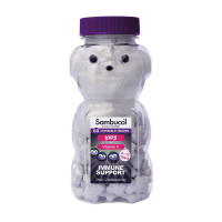 Добавка для здоров'я, Black Elderberry Chewable Teddies For Kids + Vitamin C, Sambucol, 60 жувальних ведмедиків