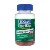 Добавка для здоров'я, Smartkids Healthy Eyes, Bioglan, 30 жувальних цукерок (Апельсин)