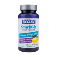 SmartKids Brain Formula Omega-3 High DHA (30 chew caps)