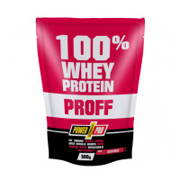 Сироватковий протеїн, 100% Whey Protein Proff, Power Pro, 500 г (Полуниця)