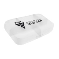 Таблетница, Pillbox Stronger Together, TREC nutrition (Прозрачный)