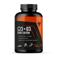 Омега-3, Omega 3 + D3 Sport Edition, TREC nutrition, 120 капсул