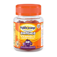 Витамины, Softies Vitamin C Immune Support, Haliborange, 30 жевательных конфет (Чёрная смородина)