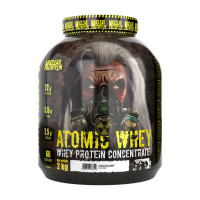 Сироватковий протеїн, Atomic Whey Protein Concentrate, Nuclear Nutrition, 2 кг (Кава фрапе)