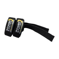Лямки для тяги, Lifting Straps Black-Yellow, Power System