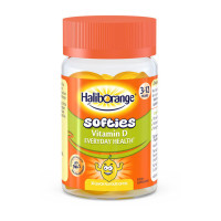 Витамины, Softies Vitamin D, Haliborange, 30 жевательных конфет (Лимон)
