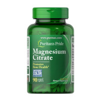Магній, Magnesium Citrate 200 mg, Puritan's Pride, 90 таблеток