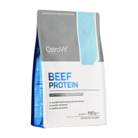 Говяжий протеин, BEEF Protein, OstroVit, 700 г (Клубника)