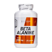 Бета-аланін, Beta Alanine 4000 mg, Progress Nutrition, 100 капсул