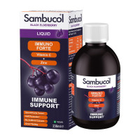 Добавка для здоровья, Immuno Forte + Vitamin C + Zinc Liquid, Sambucol, 230 мл