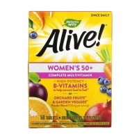 Вітаміни та мінерали, Alive! Women`s 50+, Nature's Way, 50 таблеток