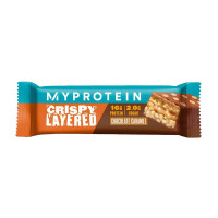 Протеїновий батончик, Crispy Layred, MyProtein, 58 г (Шоколад з карамеллю)