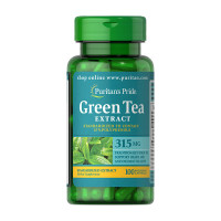 Добавка для здоровья, Green Tea Extract, Puritan's Pride, 100 капсул