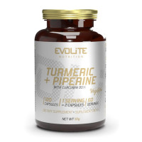 Добавка для здоров'я, Turmeric + Piperine, Evolite Nutrition, 120 капсул