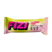 Протеїновий батончик, Fizi Birthday Cake, Fizi, 45 г (Тісто для печива з вишнею)