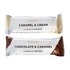 Протеїновий батончик, Protein Bar, Progress Nutrition, 60 г (Карамель з вершками)