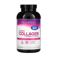 Колаген, Super Collagen + Vitamin C & Biotin, NeoCell, 270 таблеток