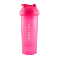 Шейкер, Nosorog Shaker 2 in 1, NOSOROG, 350 мл (Рожевий)
