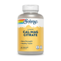 Витамины и минералы, Cal-Mag Citrate, Solaray, 180 капсул