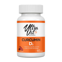 Добавка для здоров'я, Curcumin D3, VP Lab, 60 капсул