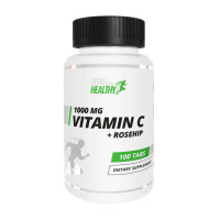Витамины, Vitamin C 1000 mg + Rosehip, Healthy Sport Nutrition (MST), 100 таблеток