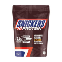 Протеїн, SNICKERS Hi Protein, SNICKERS, 455 г (Шоколад, карамель та арахіс)