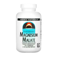 Магній, Magnesium Malate, Source Naturals, 200 капсул