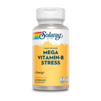 Витамины, Mega Vitamin-B Stress, Solaray, 60 капсул