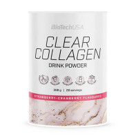 Колаген, Clear Collagen, BioTech, 350 г (Полуниця-журавлина)