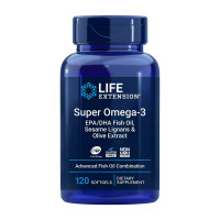 Омега-3, Super Omega-3, Life Extension, 120 капсул