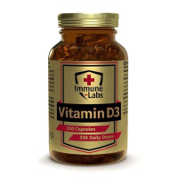 Витамины, Vitamin D3 2000 IU, Immune Labs, 250 капсул