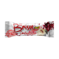 Протеиновый батончик, Brisee Protein Bar 25% sugar free, Power Pro, 55 г (Клубника)