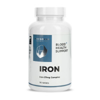 Залізо, Iron 27 mg, Progress Nutrition, 90 таблеток