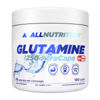 Глютамін, Glutamine 1250 Xtra Caps, All Nutrition, 180 капсул