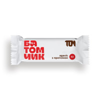 Протеїновий батончик, Батомчик арахіс з протеїном, TOM peanut butter, 45 г