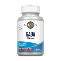 Добавка для здоровья, GABA 750 mg, KAL, 90 таблеток