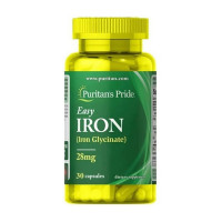 Залізо, Easy IRON Glycinate 28 mg, Puritan's Pride, 30 капсул