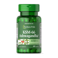 Ашваганда, KSM-66 Ashwagandha 450 mg, Puritan's Pride, 60 капсул
