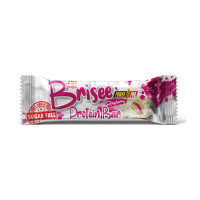 Протеїновий батончик, Brisee Protein Bar 25% sugar free, Power Pro, 55 г (Малина)