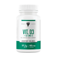 Витамины и минералы, Vit. D3 + K2 MK-7, TREC nutrition, 60 капсул