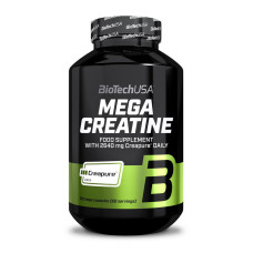 Креатин, Mega Creatine Creapure, BioTech, 120 капсул