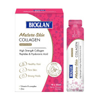 Вітаміни та мінерали, Mature Skin Collagen, Bioglan, 10 × 25 мл (Ягода)