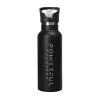 Пляшка для води, Sport Waterbottle, Powerful Progress, 700 мл (Чорний)